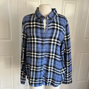 Cino Flannel and Floral Print Button Front Shirt